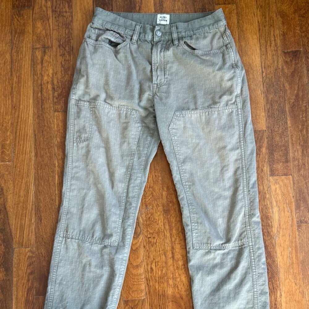 Flint and Tinder Linen Ripstop Mill Pant Huckberry - 30 x 32